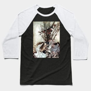 Dancing Fairies - Peter Pan at Kensington Gardens - Arthur Rackham Baseball T-Shirt